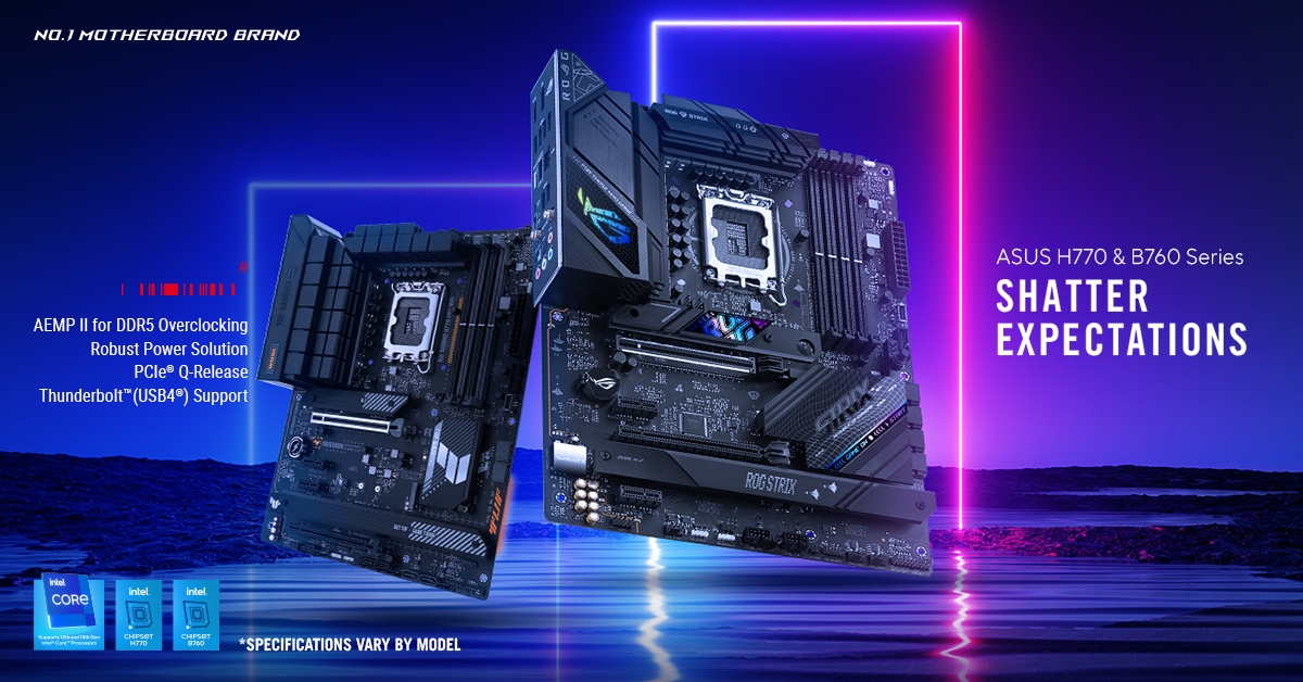 ASUS Announces New Intel Z790, H770 And B760 Motherboards - Einfoldtech