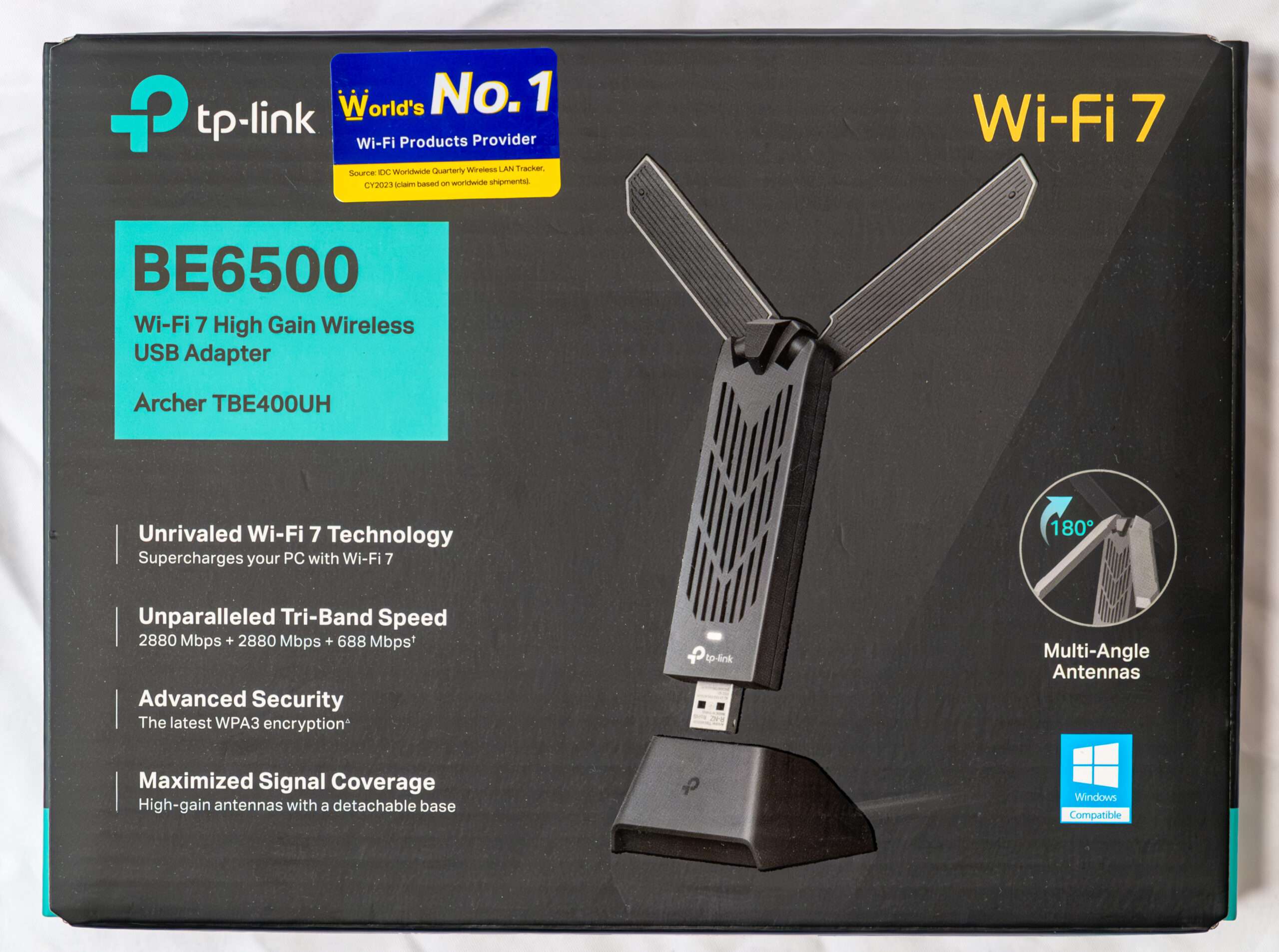 TP Link Archer TBE400UH BE6500 Wi-Fi 7 High Gain Wireless USB Adapter